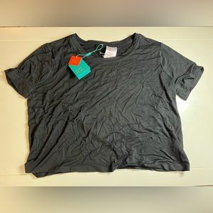 Posh Peanut cropped black Womens shirt